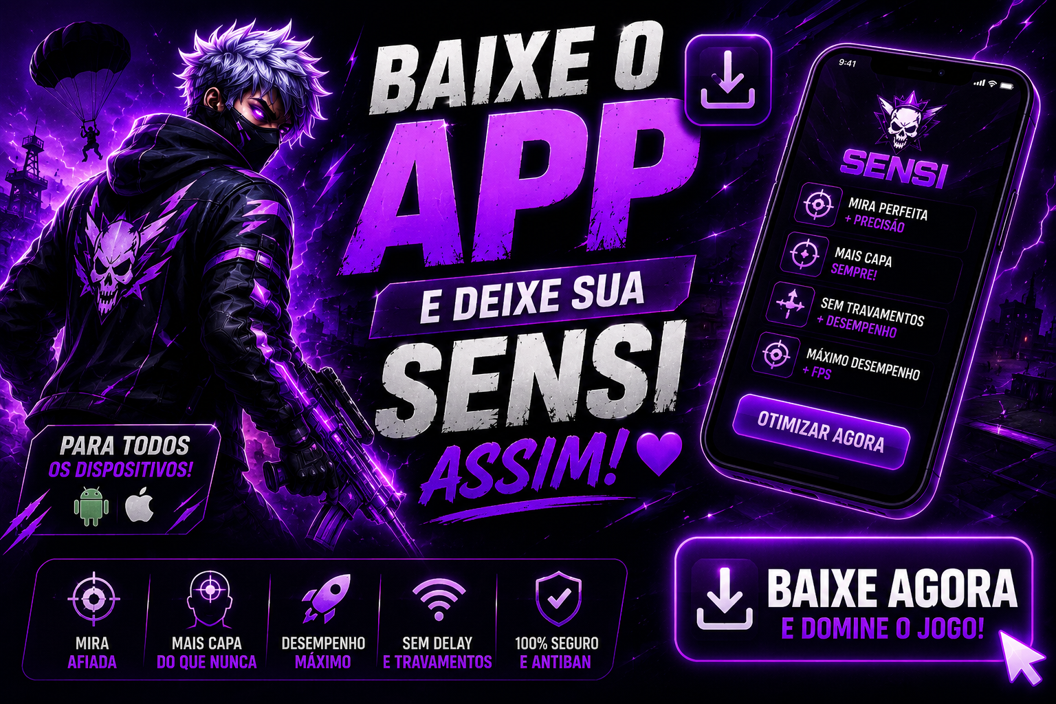 Baixe o App e deixe sua Sensi assim!